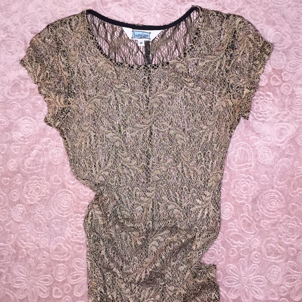 Lace cover dress